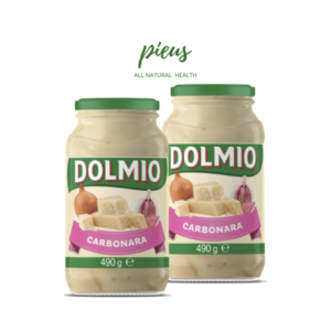 Sốt Mì Ý Kem Carbonara | Creamy Carbonara Pasta Sauce Dolmio 490g - Sốt mỳ ý spaghetti nhập khẩu Úc hương vị thơm ngon