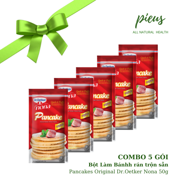 [Combo 5 GÓI] Bột Làm Bánh Rán | Pancakes, Waffle & Crepe Mix Original  Dr.Oetker Nona 100g - Bột làm bánh trộn sẵn tiện lợi - Thương hiệu Đức |  Sản ...