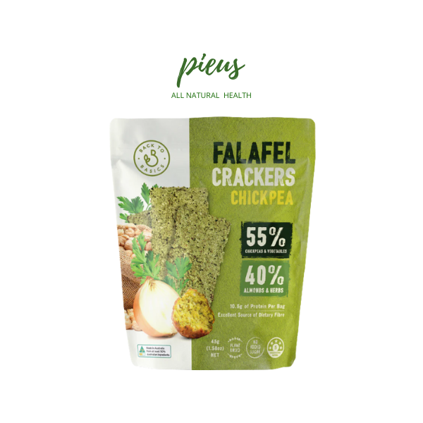 Đậu gà Falafel ép giòn | Veggie Crackers Falafel Chickpeas Back to Basic  DJ&A; 45g - Bánh quy thực dưỡng, ăn kiêng, không đường, healthy tốt cho sức  ...
