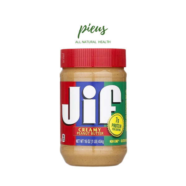 Bơ đậu phộng mịn | Creamy peanut butter Jif 454g – Bơ phết ăn kiêng,  eatclean nhập khẩu Mỹ