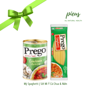 Combo Mỳ Spaghetti | Sốt Mì Ý Cà Chua & Nấm | Dầu Ô Liu Anfora