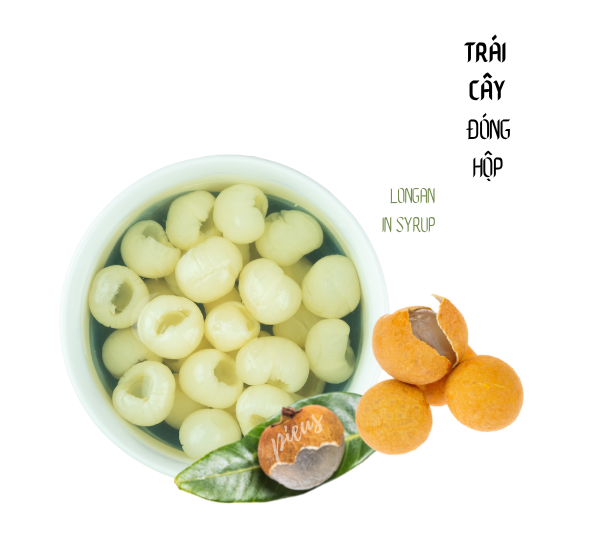 Trái Nhãn ngâm đường | Longan in Syrup Aroy-D 565g